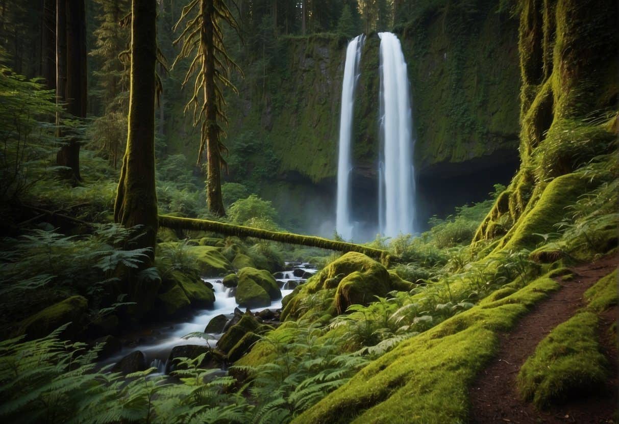 Hiking trails in olympic national park